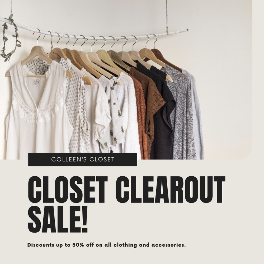 CLOSET CLEAROUT SALE